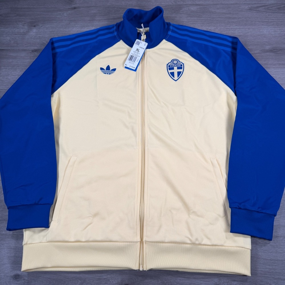 Men's Adidas Originals Sweden FIFA World Cup Track Top Jacket KA8530 New XL